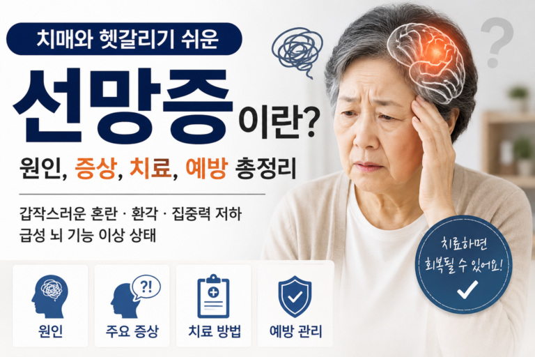 선망증이란? 치매와 헷갈리기 쉬운 급성 혼란 상태의 원인과 증상