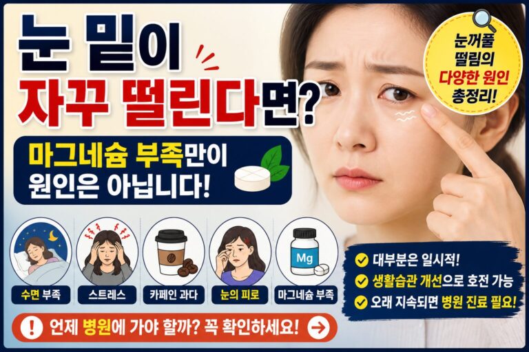 눈 밑 떨리는 이유