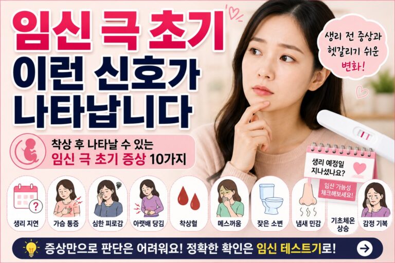 임신 극 초기 증상