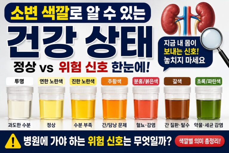 소변 색깔로 알 수 있는 건강 상태