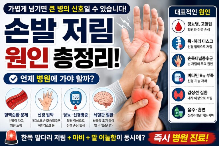 손발 저림 원인
