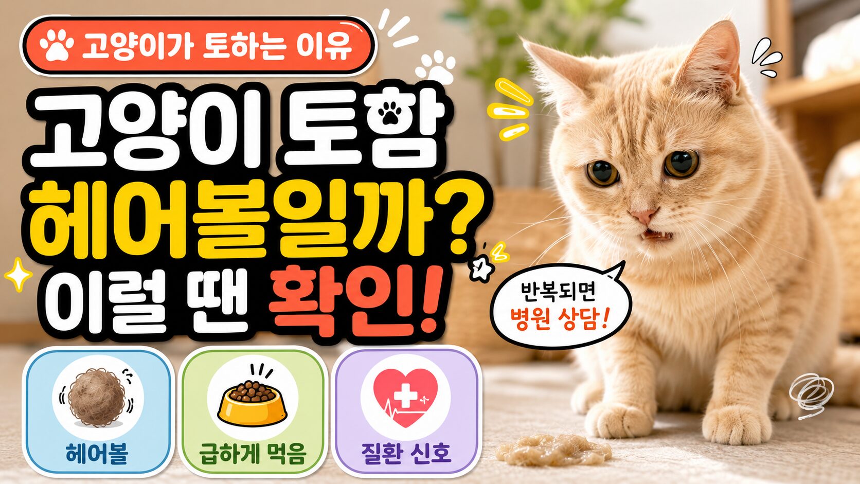 고양이가 토하는 이유