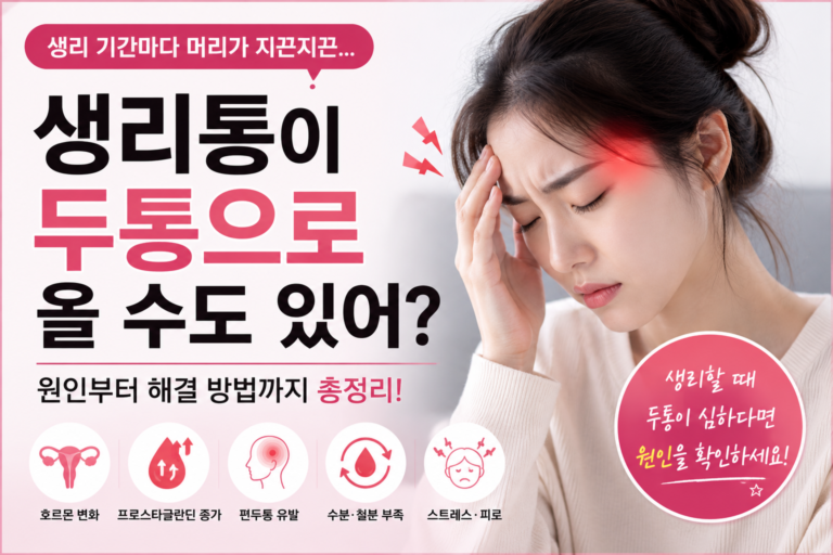 생리통이 두통으로 올 수도 있을까? 생리 기간 머리가 아픈 진짜 이유